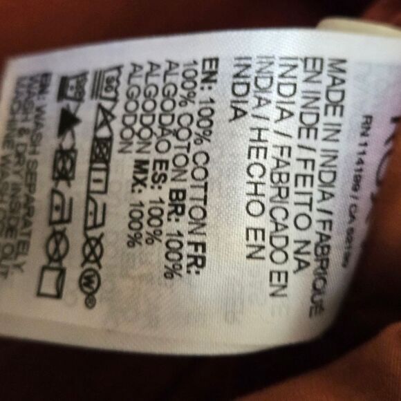 Roxy Corduroy Rust Cinched Waist Mini Skirt - Picture 7 of 7